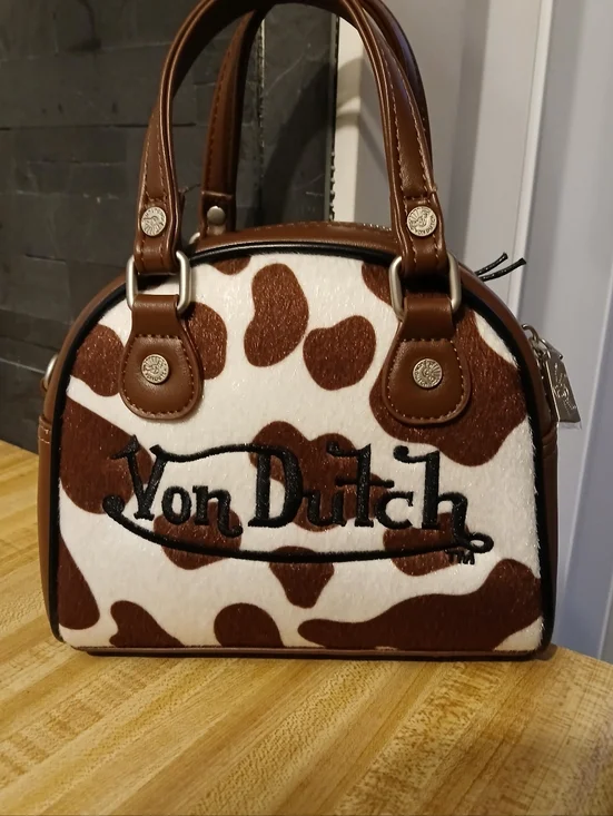 Von Dutch NWT Limited Edition Pony Fur Mini Tote/Crossbody - Picture 3 of 7